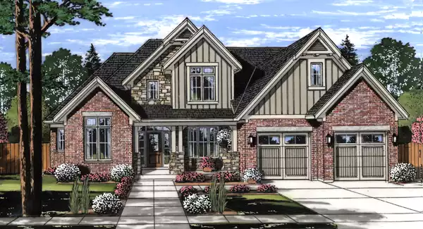 image of french country house plan 7098